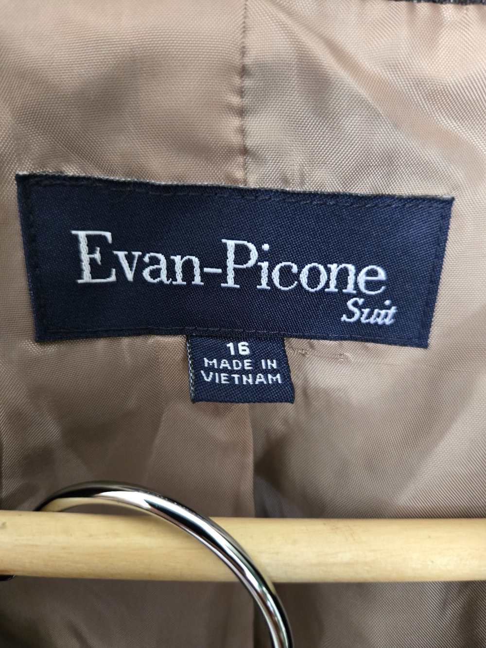 Evan Picone Brown Pinstripe Women's Blazer & Trouser Suit - Picture 4 of 9